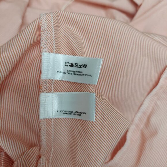 Cutter & Buck NWT Women's Orange striped S Long Sleeve Button Down - Picture 10 of 11